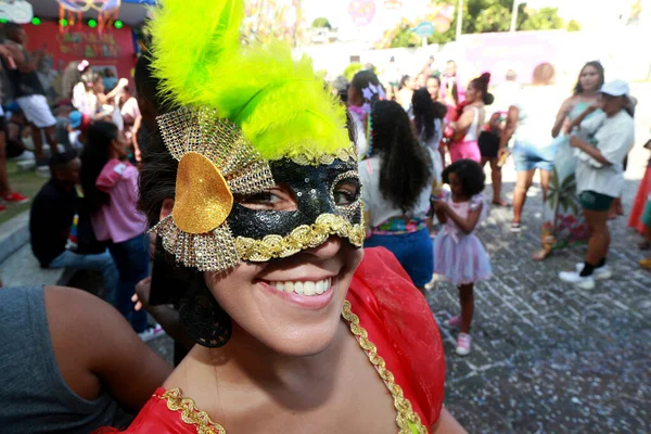 Salvador Bahia Brazil Ιανουαρίου 2023 Παιδιά Διασκεδάζουν Στο Pelourinho Κατά — Φωτογραφία Αρχείου