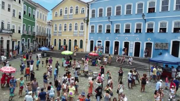 Salvador Bahia Brazílie Únor 2023 Pohled Pelourinho Historickém Centru Salvadoru — Stock video