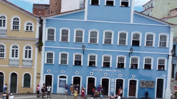Salvador Bahia Brazylijski Luty 2023 Widok Pelourinho Historycznym Centrum Miasta — Wideo stockowe