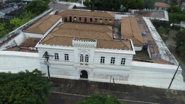 Salvador Bahia Brazylijski Maja 2023 Widok Fort Santo Antonio Alem — Wideo stockowe