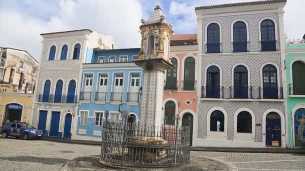 Salvador Bahia Brazil Μαΐου 2023 Θέα Των Παλαιών Σπιτιών Στη — Αρχείο Βίντεο