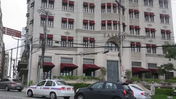 Salvador Bahia Brazil May 2023 Facade Hotel Fasano Square Castro — Stock Video