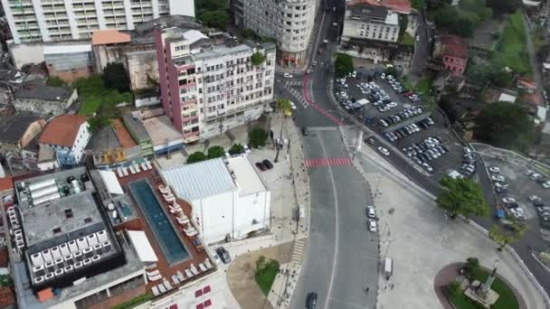 Salvador Bahia Brazil Μαΐου 2023 Θέα Της Πλατείας Castro Alves — Αρχείο Βίντεο