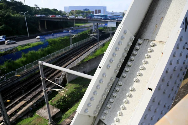 Salvador Bahia Brezilya Mayıs 2023 Salvador Şehrinde Demir Kirişli Bir — Stok fotoğraf
