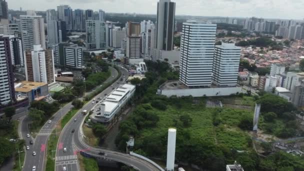 Salvador Bahia Brazil May 2023 Aerial View Costa Azul Region — Stock Video
