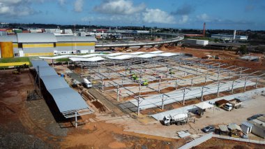 Salvador, Bahia, Brezilya 29 Mayıs 2023 Salvador 'daki metro istasyonu..