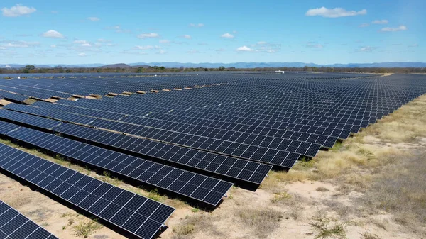 stock image oliveira dos brejinhos, bahia, brazil - june 7, 2023: solar energy production board farm is seen in industrial park in western bahia.