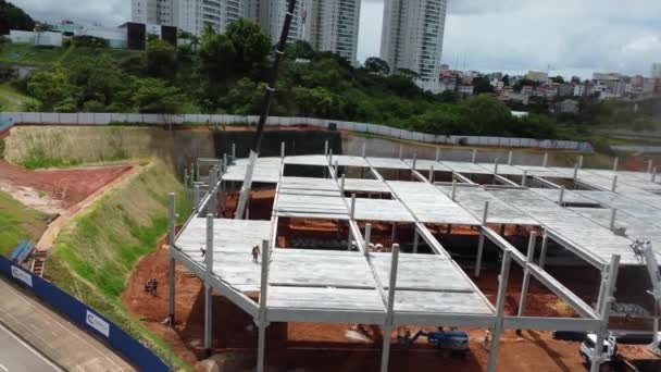 Salvador Bahia Brasil Abril 2023 Vista Del Edificio Tienda Leroy — Vídeos de Stock