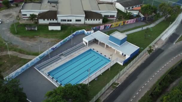 Salvador Bahia Brazílie Duben 2023 Letecký Pohled Státní Školu Lauro — Stock video