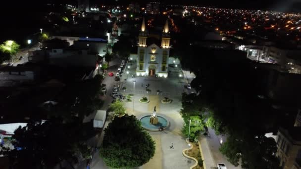 Salvador Bahia Brazylia Kwiecień 2023 Widok Lotu Ptaka Katedrę Santuario — Wideo stockowe