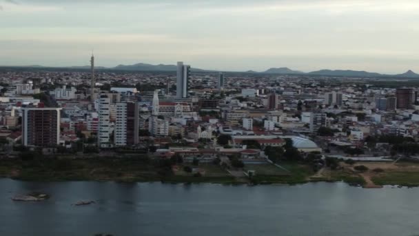 Salvador Bahia Brazil April 2023 Aerial View Traffic Iguatemi Region — 비디오