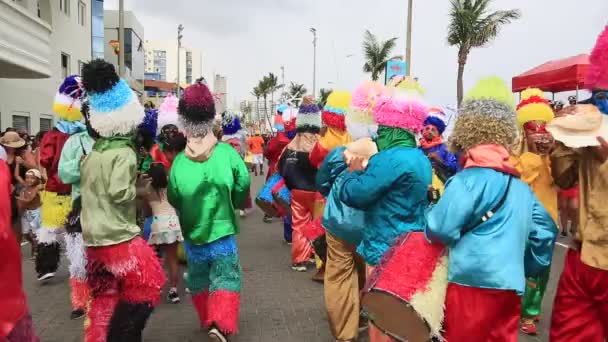 Salvador Bahia Brezilya Salvador Daki Barra Semtinde Düzenlenen Karnaval Öncesi — Stok video