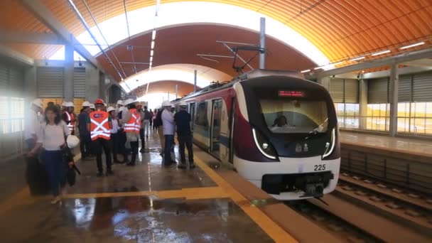 Salvador Bahia Brazil Maj 2023 Över Tunnelbanan Staden Salvador Verksamheten — Stockvideo