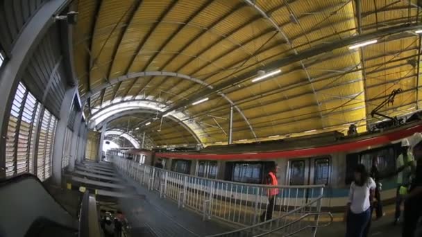 Salvador Bahia Brezilya Mayıs 2023 Salvador Daki Metro Sisteminin Görüntüsü — Stok video
