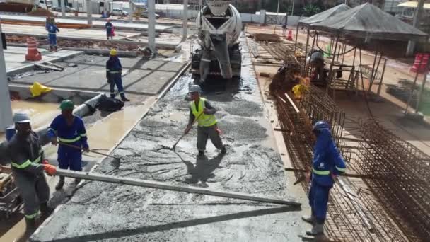 Salvador Bahia Brazil Maj 2023 Utsikt Över Byggandet Bussterminal Närheten — Stockvideo