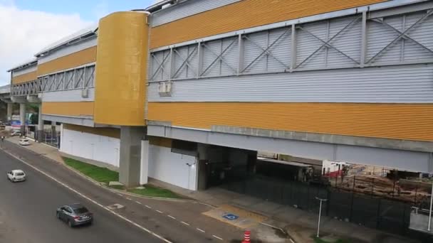 Salvador Bahia Brezilya Mayıs 2023 Salvador Daki Metro Sisteminin Campinas — Stok video
