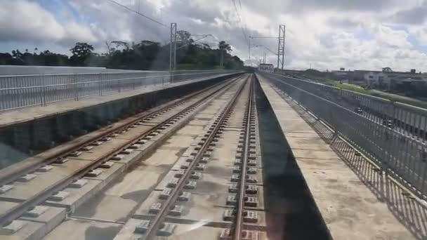 Salvador Bahia Βραζιλία Μαΐου 2023 Άποψη Του Συστήματος Του Μετρό — Αρχείο Βίντεο