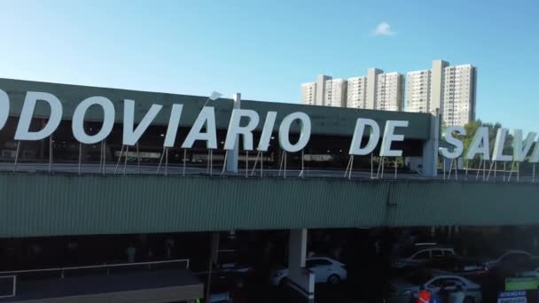 Salvador Bahia Brazil June 2023 Crowd People Trying Board Buses — Stock Video