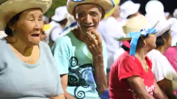 Bom Jesus Lapa Bahia Brazil Augusti 2014 Religiös Deltar Pilgrimsfärden — Stockvideo