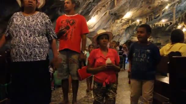 Bom Jesus Lapa Bahia Brazil Augusti 2014 Religiös Deltar Pilgrimsfärden — Stockvideo