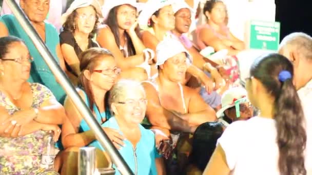 Bom Jesus Lapa Bahia Brazil August 2014 Religious Participate Pilgrimage — 图库视频影像