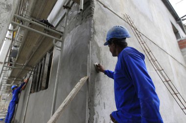 itabuna, bahia, brazil - may 9, 2023: Construction of full-time public school in the city of Itabuna in southern Bahia.