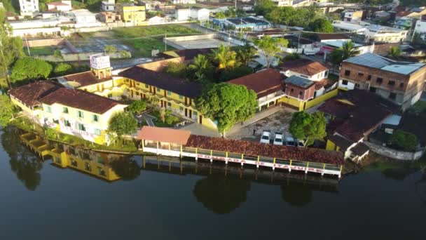 Itajuipe Bahia Brazil Июля 2023 Года Вид Озеро Городе Итажуйпе — стоковое видео