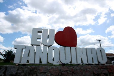 Tanquinho, Bahia, Brezilya - 6 Mayıs 2022: Tanquinho şehrinin adı.