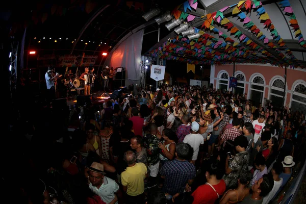 Salvador Bahia Brasil Junio 2022 Cicinho Anima Público Durante Fiesta — Foto de Stock