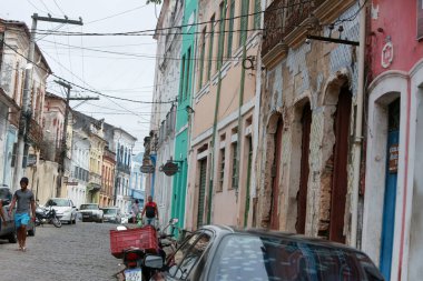 Cachoeira, Bahia, Brezilya - 4 Kasım 2023: Bahia 'nın keşif bölgesinde, Cachoeira şehrindeki eski malikanelerin mimari manzarası.