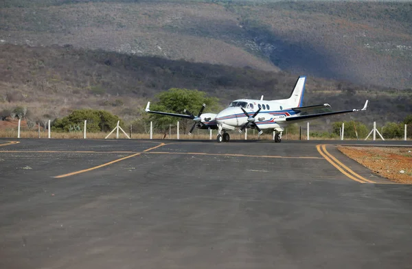 Ituacu Bahia Brezil Ağustos 2023 Beechcraft C90A King Air Eps — Stok fotoğraf
