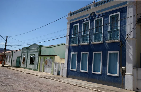 Ituacu Bahia Brazílie Srpna 2023 Pohled Rezidence Koloniálního Stylu Městě — Stock fotografie