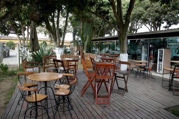 Vitoria Conquista Bahia Brazil August 2023 Chairs Tables Bar Outdoor — Stock Photo, Image