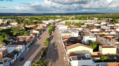 morro do chepeu, bahia, brazil - april 27, 2024: view of houses in the city of Morro do Chapeu. clipart