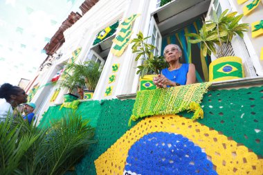 salvador, bahia, brazil - july 2 2024: festivities on july 2 commemorating the independence of Brazil in Bahia clipart