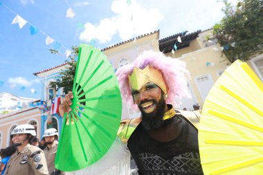 Salvador, Bahia, Brezilya - 2 Temmuz 2024: Bahia 'da Brezilya' nın bağımsızlığının anıldığı 2 Temmuz kutlamaları