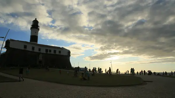 Stock image salvador, bahia, brazil - july 20, 2024: aerial view of the fort of Santo Antonio, better known as Farol da Barra, in the city of Salvador.