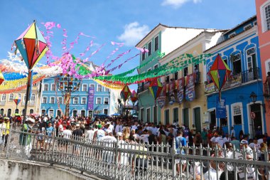 Salvador, Bahia, Brezilya - 2 Temmuz 2024: Bahia 'da Brezilya' nın bağımsızlığının anıldığı 2 Temmuz kutlamaları