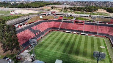 Salvador, Bahia, Brezilya - 11 Eylül 2024: Manuela Barradas Stadyumu - Barradao - Salvador şehri.