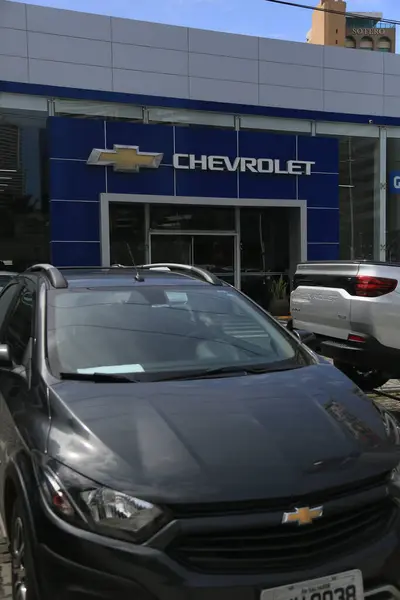 stock image salvador, bahia, brazil - may 16, 2023: facade of a chevrolet brand dealership in the city of salvador.