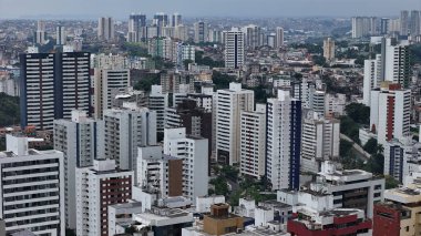 Salvador, Bahia, Brezilya - 5 Eylül 2024: Salvador şehrinin hava manzarası.
