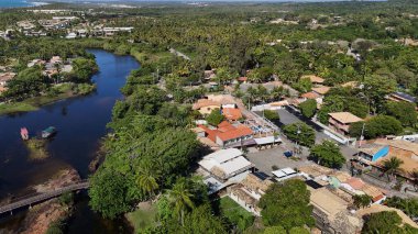 Mata de sao joao, bahia, brrazil - 9 Eylül 2024: Bahia 'nın kuzey kıyısındaki Imbassai bölgesi manzarası.