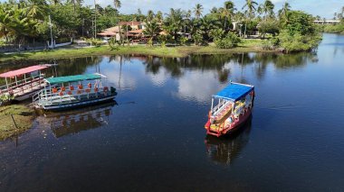 Mata de sao joao, bahia, brrazil - 9 Eylül 2024: Bahia 'nın kuzey kıyısındaki Imbassai bölgesi manzarası.