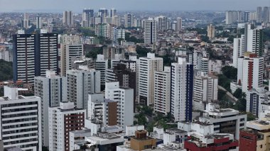 Salvador, Bahia, Brezilya - 5 Eylül 2024: Salvador şehrinin hava manzarası.