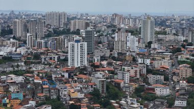 salvador, bahia, brazil - september 5, 2024: aerial view of the city of salvador. clipart