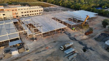 Alagoinhas, Bahia, Brezilya - 25 Ekim 2024: Alagoinhas Bölge Hastanesi 'nin inşaatı.