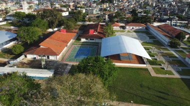 itabuna, bahia, brazil - october 6, 2022: construction of a state public school complex in the neighborhood of Sao Caetano in the city of Itabuna. clipart