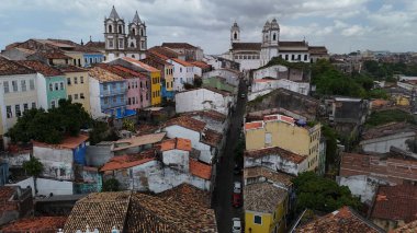 salvador, bahia, brazil - december 17, 2024: view of Pelourinho, in the historic center of the city of Salvador. clipart