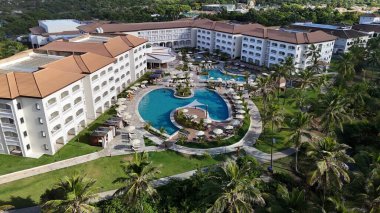 Mata de sao joao, bahia, brrazil - 19 Mart 2025: Bahia 'daki Costa da Sauipe Otel kompleksindeki Sol Grand Premium Oteli