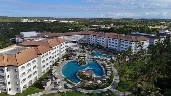 Mata de sao joao, bahia, brrazil - 19 Mart 2025: Bahia 'daki Costa da Sauipe Otel kompleksindeki Sol Grand Premium Oteli